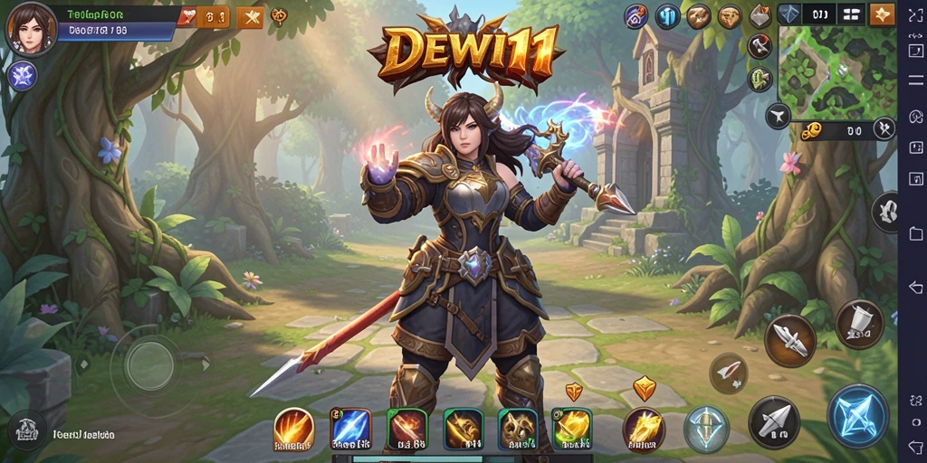 Tampilan epik dalam gameplay DEWI11 yang memikat.
