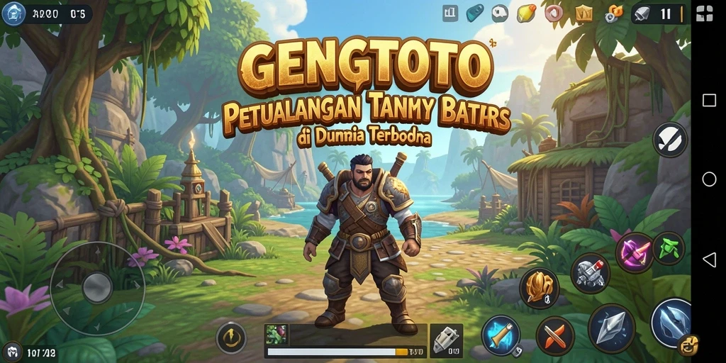 Gameplay GENGTOTO menampilkan petualangan seru di dunia terbuka yang luas.