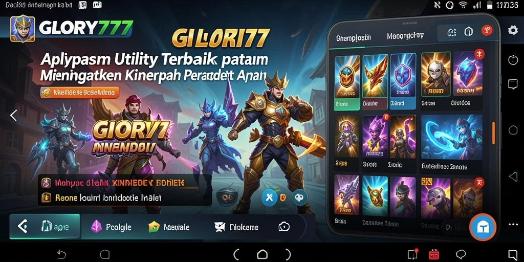 Tampilan antarmuka yang intuitif dan nyaman digunakan di GLORY777.
