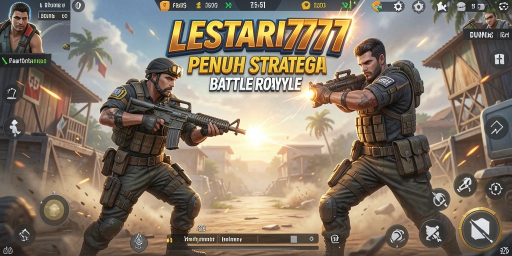 Gameplay Battle Royale yang intens dan mendebarkan di LESTARI777.