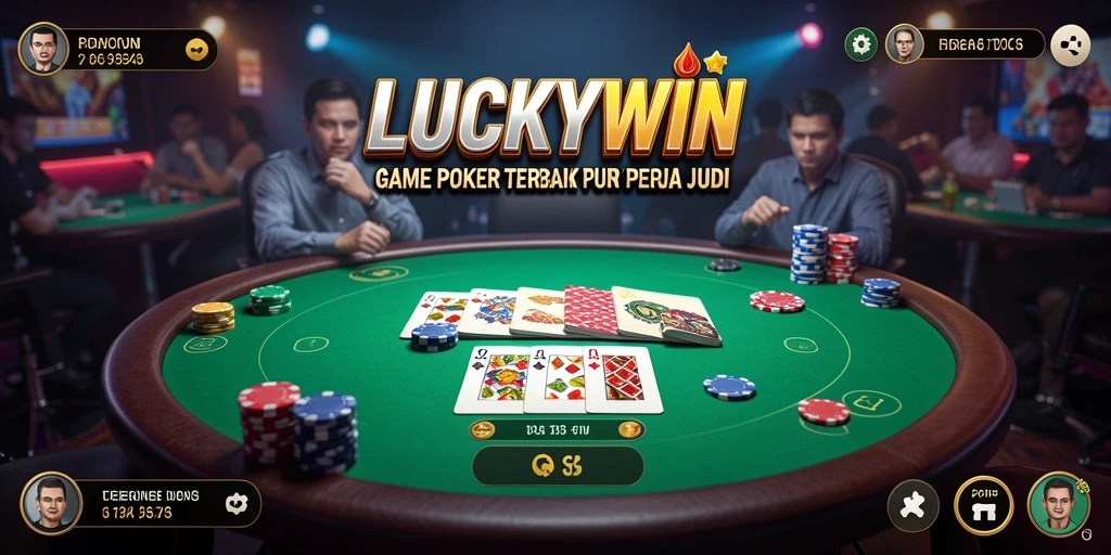 Tampilan gameplay menarik dalam permainan Poker LUCKYWIN.