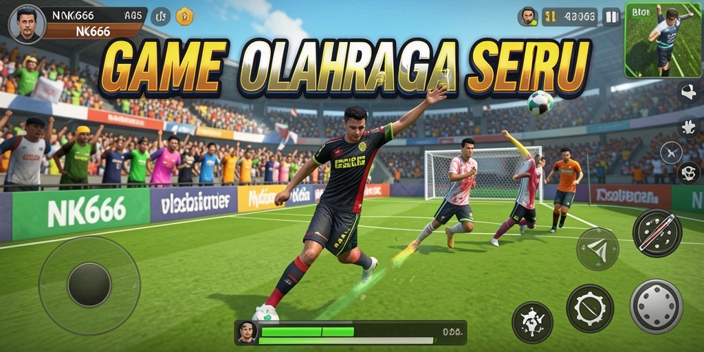 Screenshot gameplay NK666 menampilkan aksi olahraga yang seru.