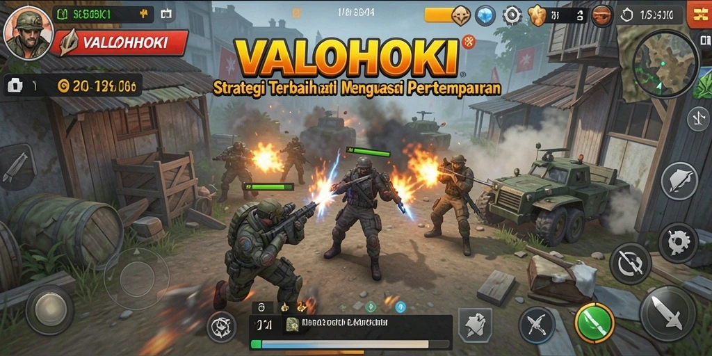 Gambaran gameplay VALOHOKI dengan strategi yang menegangkan.